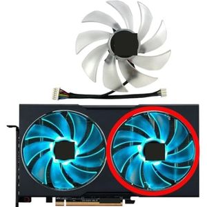 Voor POWERCOLOR voor Radeon RX6600 6600XT 6650XT voor Hellhound grafische kaart vervangende ventilator FD10015H12D(Right fan)