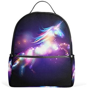 My Daily Kleurrijke Galaxy Unicorn Rugzak voor Jongens Meisjes School Boekentas Daypack, Galaxy Eenhoorn, 12.6""L × 14.8""H x 5""W, Dagrugzak Rugzakken