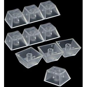yanwuwa Keycaps ABS Backlit Keycaps Met Transparante Laag Cherry MX Compatibel Voor Mechanische Toetsenborden 10 Set Dies Voor Kaarten Maken