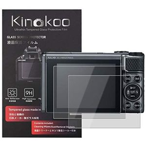 kinokoo Gehard glasfolie voor Canon PowerShot SX730 HS/SX740 HS Kristalheldere film Canon SX740 SX730 Screen Protector Bubble-free/Anti-kras (2 stuks)