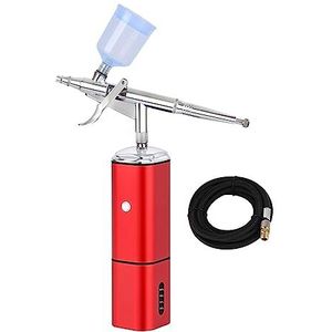Hogedruk Vervang batterij Airbrush Compressor Dual Action Spray Mini Hold Schoonheidssalon Make-up Nail Tattoos Cake Tools Nauwkeurige Controle(B)