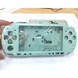 Volledige Behuizing Case Cover Shell Met Knoppen Schroevendraaiers Voor Sony PSP 2000 2001 2002 2003 2004 (Lichtgroen)