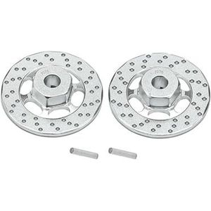 Aluminium 7075 +1mm Hex With Brake Disk For Traxxas 1:10 FORD GT 4-TEC 2.0 83056-4/4-TEC 3.0 CORVETTE STINGARY 93054-4 Upgrade Parts - Silver