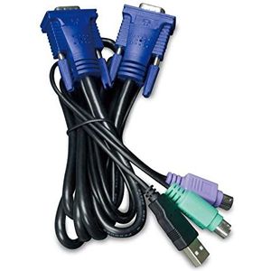 Planet 5.0M USB KVM Cable w built-in PS2 to USB Converter, KVM-KC1-5