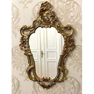 Barok wandspiegel goud antieke spiegel badkamerspiegel 50x76cm Prunkspiegel ovale spiegel