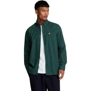 Lyle & Scott Effen flanellen overhemd voor heren, Argyle Teal, L