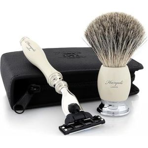 Haryali London - Scheerset - Witte Kleur - 2 Stuks - Scheermes met 3 Randen