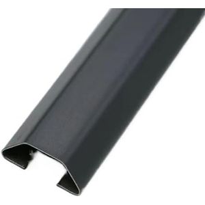 Kabelbeheer voor vloer Zelfklevende kabelgoot van roestvrij staal for vloer en wand, veelkleurig, verschillende maten(Dark Gray,60x15x40mm)