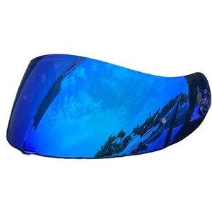 Motorhelm vizier lens, Helmvizier, X803 Shield Vizier for Nolan Xlite X803 X803RS X802RR Gezichtsscherm UV-beschermd windscherm Moto Helm Accessoires (alleen for gebruik op Gold-Day)(Revo Deep Blue-da