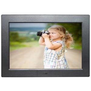 10,1 Inch HD Digitale Fotolijst 1280x800 HD Ultradunne LED Elektronisch Fotoalbum LCD-fotolijst For Kerstverjaardagscadeaus Eenvoudig delen(DPF-1012-Black)