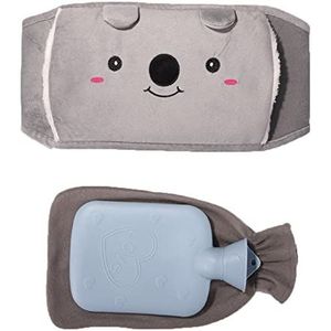 Mini warm water bottlehot, warmwaterkruik 3 stks/set warmwaterkruik zak met warme pluche taille cover riem voor artritis therapie voor hand taille nek schouder winter warmer (maat : roze) (Maat: