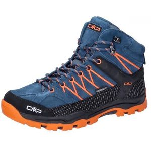 CMP Kids Rigel Mid Trekking Shoes WP, hardloopschoenen, Bluesteel-Flame, 40 EU, blauw (Bluesteel Flame), 40 EU