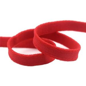 2 5 10 Yard 3/8"" 10mm nylon beha beugel wrap elastische pluche band piping tape ondergoed lingerie naaien trim-rood-2 yards