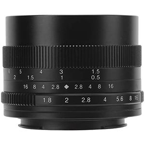 50 Mm F1.8 M43-vatting Groot Diafragma Landschapslens met Vaste Focus voor Olympus E-PM1, E-PM2, E-P1, E-P2, E-P3, E-P5, E-M1, E-M1II, E-M5, E-M51II, E-M10, E-M10II en Andere Camera's