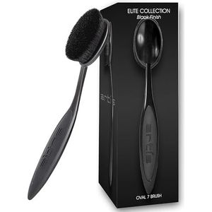 Artis Elite Black Oval 7 Brush | Ovale make-upborstel | Luxe synthetische foundation borstel | Ideaal voor foundation, SPF, huidverzorging | Gebruik met vloeistoffen, poeders en crèmes | Creëert