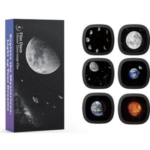 Realistic Discs - Discs for Ainael Galaxy Projector, 5k Ultra HD Slide for Home Planetarium, 6 Discs Set without Projector (Moon)