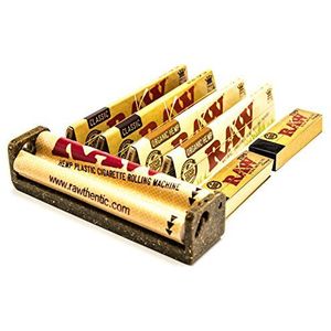 RAW 18755 1 x hennepplastic KS-roller 110 mm past normale filtertips Org 2 x klassiek kingsize papier papier