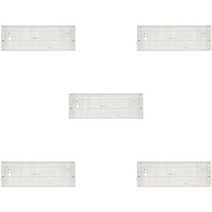 Tityvirnix 5 set 60% compacte kunststof toetsenbordhoes compatibel met GH60 POKER2 POK3R wit