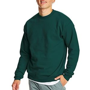 Hanes Men's Eco Smart Fleece Sweatshirt, Deep Forest, Large (Pack of 2)