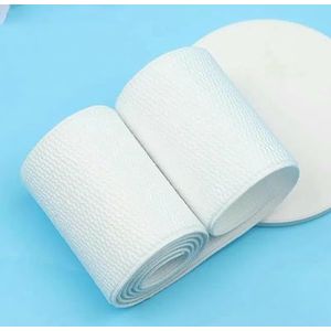 Verdikte elastische band met maismotief - platte tailleband in goud/zilver metallic (brede stretchriem voor modieuze tailleversteviging) - 4 cm