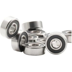 FUSHI MR83 ZZ-lager 3 x 8 x 3 mm (10 stuks, MR83ZZ en MR83RS) voor high-speed videokaarten voor motor (MR83rs Black Seal)