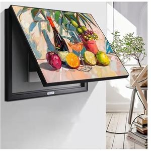 MINGX Leeg Decoratief Schilderij Meterkast Deksel Decoratief Elektrische Meterkast Creatieve Deksel schakelkastafdekking Schakelbord Decoratieve Schilderij(A,60x70cm)