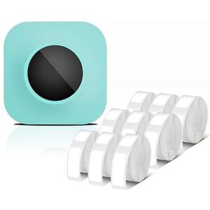 Q30S Label Maker Machine Mini Pocket Bluetooth Thermische Labelprinter DIY Datum Sticker Label Machine Verschillende Labelpapier Helder Afdrukken(Green F)
