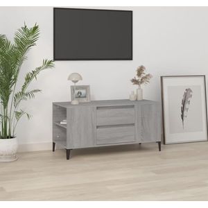 XGWKCNV Entertainmentcentra & TV-standaards, tv-kast Grijs Sonoma 102x44,5x50 cm Engineered Wood