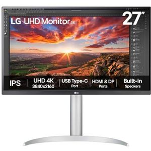 LG - 27UP850K - UHD-monitor - 27 inch - 4K IPS - 60Hz - 5ms - DCI-P3 95% - DisplayHDR 400 - Wit