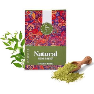 AATMANA Zijdeachtig en natuurlijk zacht haar | Bevordert de haargroei | Verhoogt de haardikte | Ayurvedische haarproducten - 100 g (Henna)