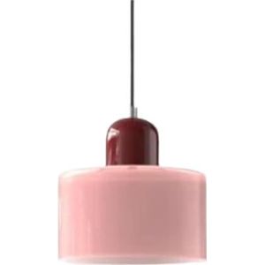 Moderne Art Deco hanglamp for plafond, woonkamer, slaapkamer, keuken, restaurant, café. Stijlvolle armatuur geïnspireerd op het midden van de eeuw.(Pink 3)