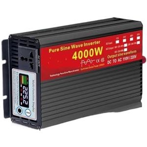 Omvormer Zonne-omvormer Zuivere Sinusomvormer DC 12V/24V Naar AC 110V-120V 60HZ 2000W 3000W 4000W 5000W Spanningstransformator Stroomomvormer(12v,4000W)