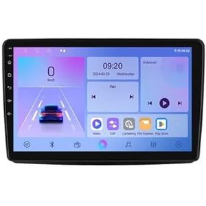 Android 14 Autoradio 9 inch touchscreen voor Fiat Panda 2003-2012 Autoradio Navigatie met Carplay met GPS navigatie Bluetooth FM USB Steering Wheel Control(X8 8G+128G)