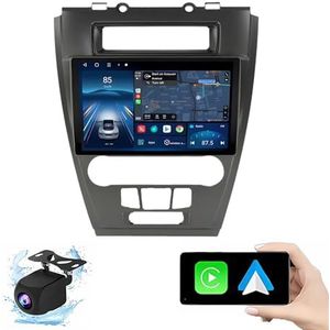 Android 14.0 2 Din Autoradio 9"" Touchscreen Auto Stereo voor Fusion Mondeo 2009-2012 met Draadloze Carplay Android Auto GPS navigatie AHD Omgekeerd beeld Stuurwielbediening(P5(6G+128G))