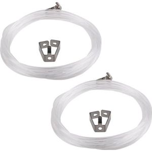 STAS ophangsysteem Cobra + perlon koord + smartspring - Ophangsystemen Schilderijen/Fotolijsten/Poster - Schilderijhaakjes - Zonder Boren - 250 cm (set van 2 stuks)