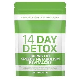 14-daagse Afslankdetoxthee - Natuurlijke Vetvermindering En Dagelijkse Energieboost, Gemakkelijk Te Zetten
