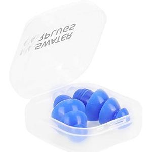 Geluidsdempende Oordopjes, Waterdichte Oordopjes Om Te Zwemmen. Oordopjes voor Zwemmen, Douchen en Slapen (Blauw+PP doos)