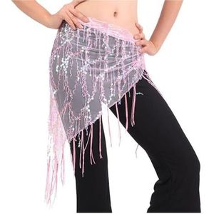 RPXHZLKTM Munt Riem Buik Kostuums Kwasten Buikdans Riem Taille Ketting Danser Rok Hip S, roze, one size