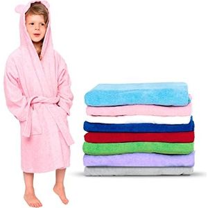 Twinzen - Badjas Kinderen - Zacht en Donzig - Microvezel (100% Polyester) - OEKO-TEX® Gecertificeerd zonder Chemicaliën
