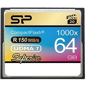Silicon Power 64 GB Hi Speed 1000x Compacte Flash-kaart (SP064GBCFC1K0V10)