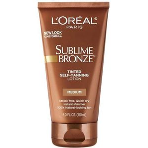 L'Oréal Paris Sublime Bronze Tinted Self-Tanning Lotion, Medium Natural Tan, 5.0 Fluid Ounce by L'Oreal Paris
