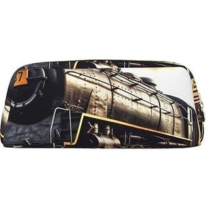 Treinmake-up tas lederen etui reizen toilettas cosmetische tas dagelijkse opbergtas voor vrouwen, Goud, Eén maat, Tas Organizer