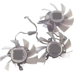 3 stuks T128015SH 12V 0.32A 75mm 4-draads 4-pins VGA-ventilator voor ASROCK RX5600XT 6GB Phantom Gaming grafische kaart koelventilator