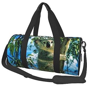 Sporttas Reizen Duffel Bag Beer Koala Print Overnachtingstas, Zwart, Eén maat, Reisplunjezak