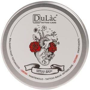 Dulàc - Tattoo Balm, 100% Natuurlijke Boter, 5% Panthenol, Bijenwas, Shea Butter, Hydrateert en Beschermt, Dermatologisch Getest, Made in Italy