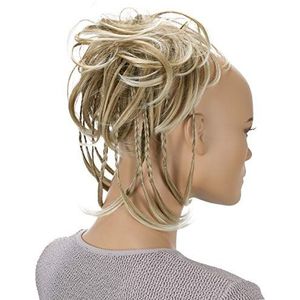 CAISHA XXL Haarstukje Haarwokkel Bruids Kapsel Opgestoken Volumineus Golvend Knoet Blonde Mix G13D