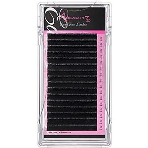 Auto Fanning Wimperverlenging D Krul 0.05mm Faux Mink Volume Wimpers Gemengde lengte 11mm 12mm 13mm Mat Zwart Weimob