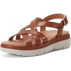 Easy Spirit Indie platte sandaal voor dames, Bruin, 41 EU