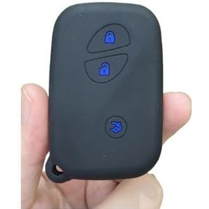 Sleutelbehuizing houder 3 Knoppen Siliconen Auto Fob Sleutel Cover Bescherm Case Shell Voor Lexus Voor GX400 RX270 CT200h ES 300h IS250 RX450h RX350 LX570 Sleutelhanger Sleutelbehuizing(1 UK)