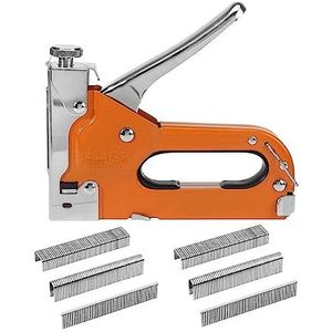 3 In 1 Stapler Nail Gun Stapler Nailer Upholstery Fix Furniture Tool Wooden Frame Stapler Stainless Steel Hand Tool 600pcs Nai Voor veel media(3 in 1 600PCS)